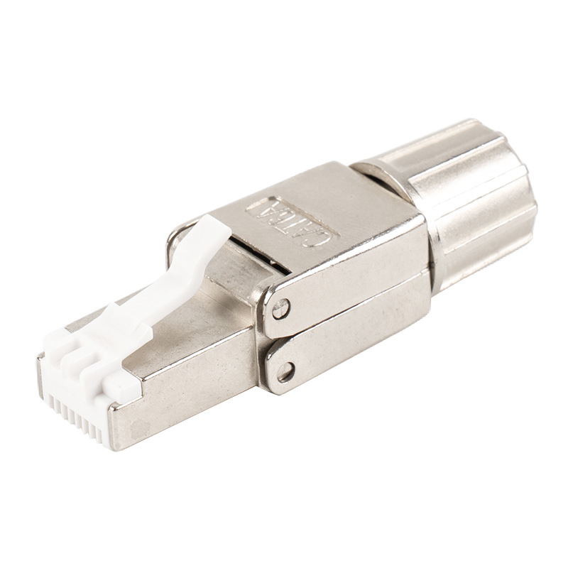 موصل RJ45 بدون أدوات محمية Cat6A RJ-G40S-1-C6A موصل RJ45 بدون أدوات محمية Cat6A RJ-G40S-1-C6A