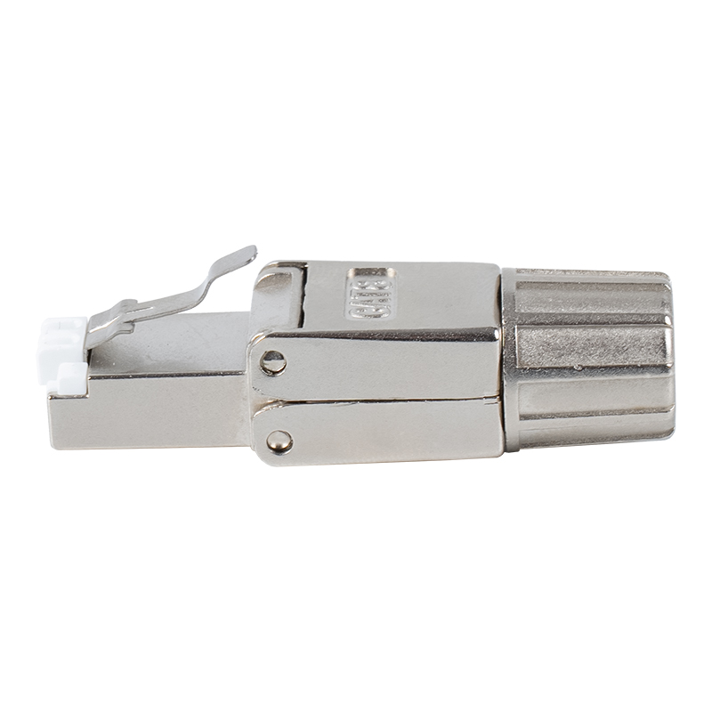 Cat8 مشبك معدني محمي موصل RJ45 بدون أدوات RJ-G40S-2-C8 Cat8 مشبك معدني محمي موصل RJ45 بدون أدوات RJ-G40S-2-C8