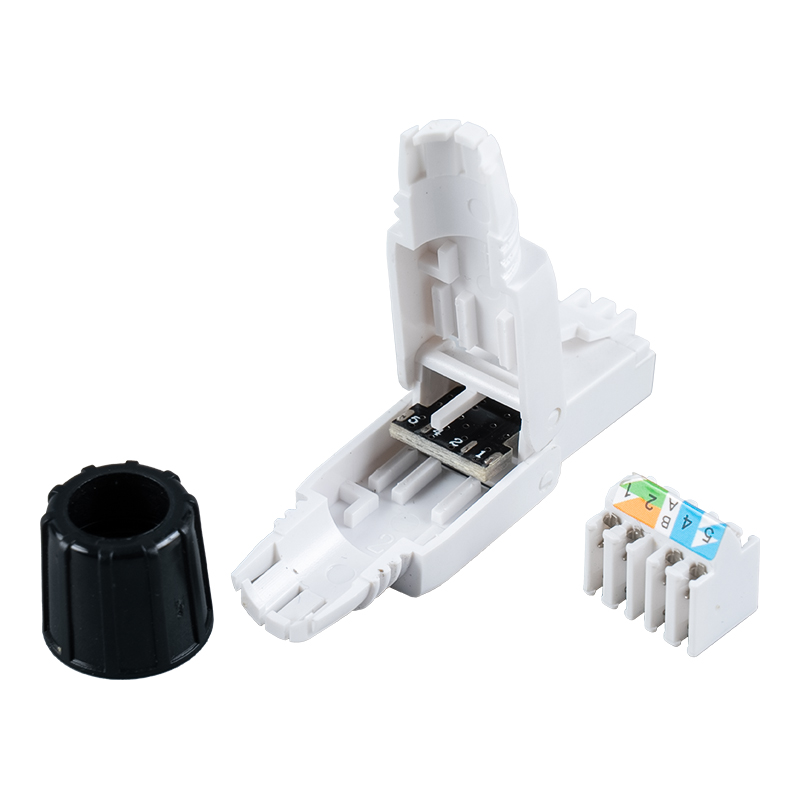 موصل RJ45 بدون أدوات Cat6A (مع برغي) RJ-G40U-C6A موصل RJ45 بدون أدوات Cat6A (مع برغي) RJ-G40U-C6A