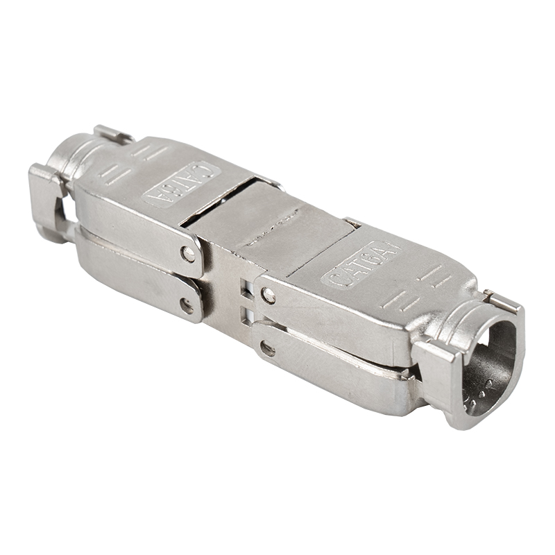 موصل Cat6A المحمي بدون أدوات (مع قاعدة تثبيت) RJ-603S-2-C6A موصل Cat6A المحمي بدون أدوات (مع قاعدة تثبيت) RJ-603S-2-C6A