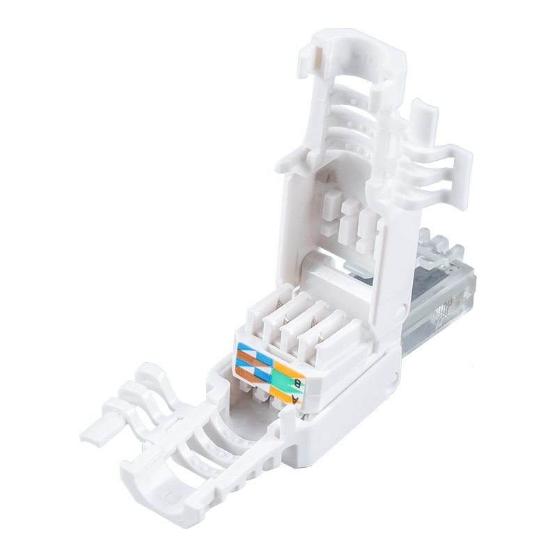 موصل RJ45 بدون أدوات Cat6 (مع أجنحة) RJ-688X-C6 موصل RJ45 بدون أدوات Cat6 (مع أجنحة) RJ-688X-C6