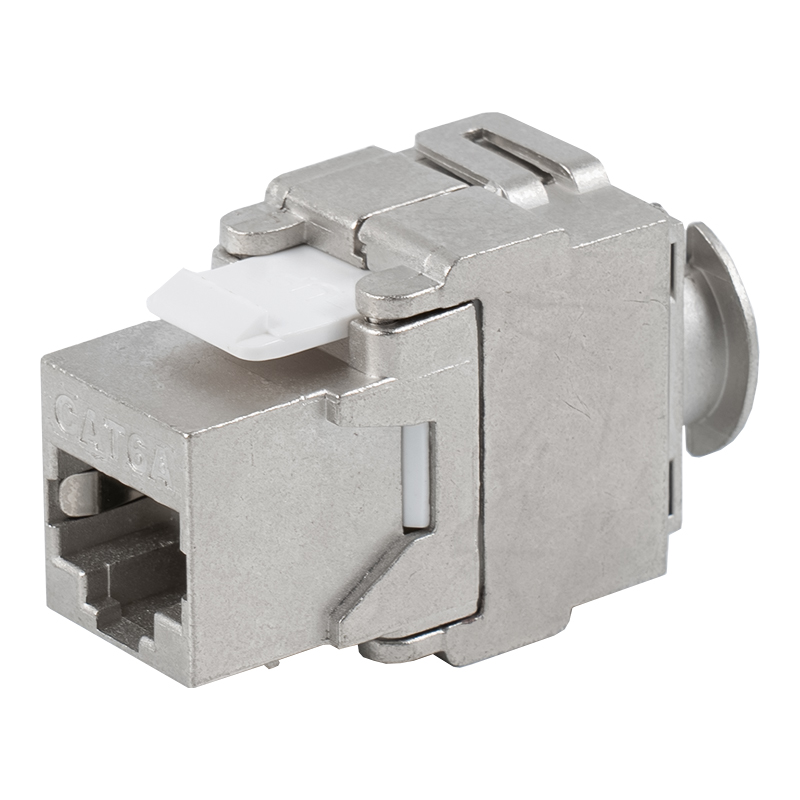 C6A مقبس كيستون محمي بزاوية 180 درجة (مع حامل) SM-2335SH8C6A