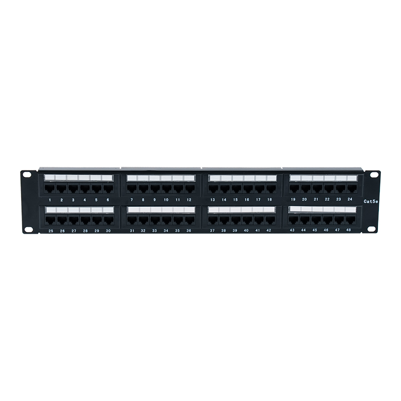 لوحة التصحيح Cat5e مقاس 19 بوصة 2U غير المحمية ذات 48 منفذًا (IDC ثنائي الغرض؛ مع إدراج من الورق المقوى البلاستيكي) SP-3204D48-C5E لوحة التصحيح Cat5e مقاس 19 بوصة 2U غير المحمية ذات 48 منفذًا (IDC ثنائي الغرض؛ مع إدراج من الورق المقوى البلاستيكي) SP-3204D48-C5E