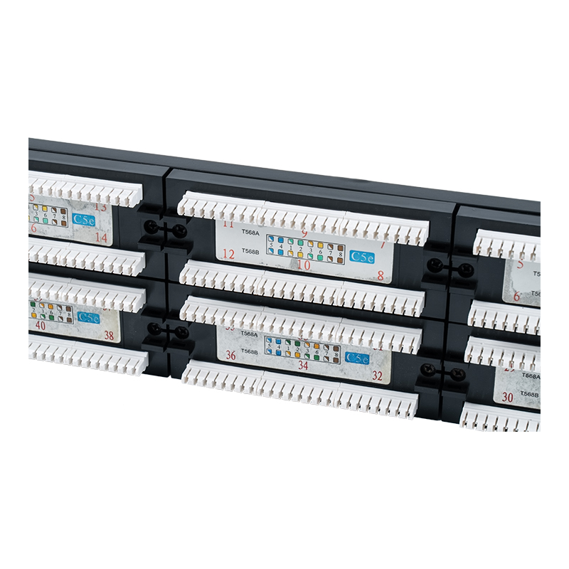 لوحة التصحيح Cat5e مقاس 19 بوصة 2U غير المحمية ذات 48 منفذًا (IDC ثنائي الغرض؛ مع إدراج من الورق المقوى البلاستيكي) SP-3204D48-C5E لوحة التصحيح Cat5e مقاس 19 بوصة 2U غير المحمية ذات 48 منفذًا (IDC ثنائي الغرض؛ مع إدراج من الورق المقوى البلاستيكي) SP-3204D48-C5E