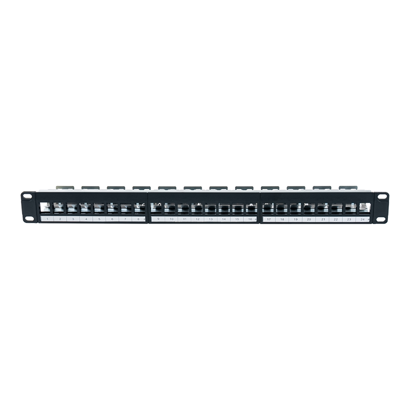 رف فارغ محمي مقاس 19 بوصة مزود بـ 24 منفذًا (مع بطاقة رقمية) SP-3245S-24P رف فارغ محمي مقاس 19 بوصة مزود بـ 24 منفذًا (مع بطاقة رقمية) SP-3245S-24P