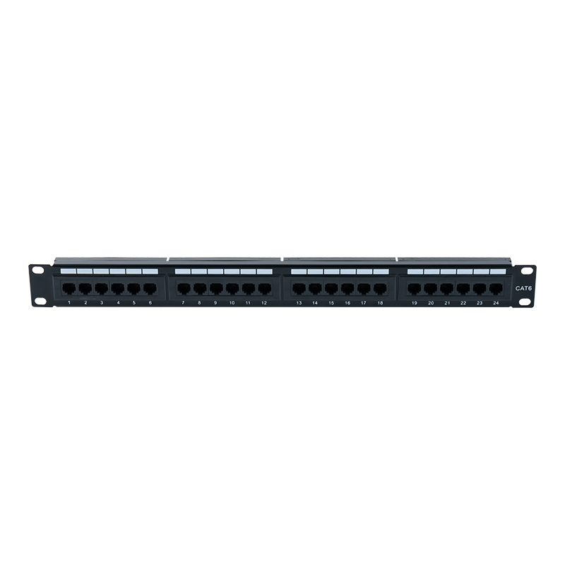 لوحة التصحيح Cat6e مقاس 19 بوصة 1U غير المحمية ذات 24 منفذًا (IDC ثنائية الغرض) SP-3310D24-C6A لوحة التصحيح Cat6e مقاس 19 بوصة 1U غير المحمية ذات 24 منفذًا (IDC ثنائية الغرض) SP-3310D24-C6A