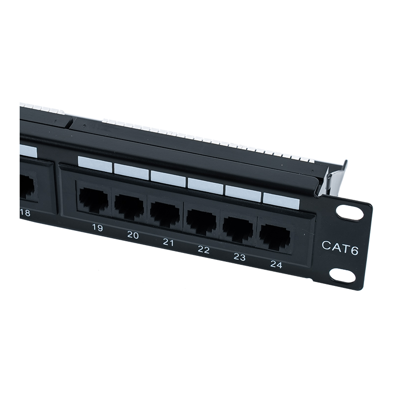لوحة التصحيح Cat6e مقاس 19 بوصة 1U غير المحمية ذات 24 منفذًا (IDC ثنائية الغرض) SP-3310D24-C6A لوحة التصحيح Cat6e مقاس 19 بوصة 1U غير المحمية ذات 24 منفذًا (IDC ثنائية الغرض) SP-3310D24-C6A