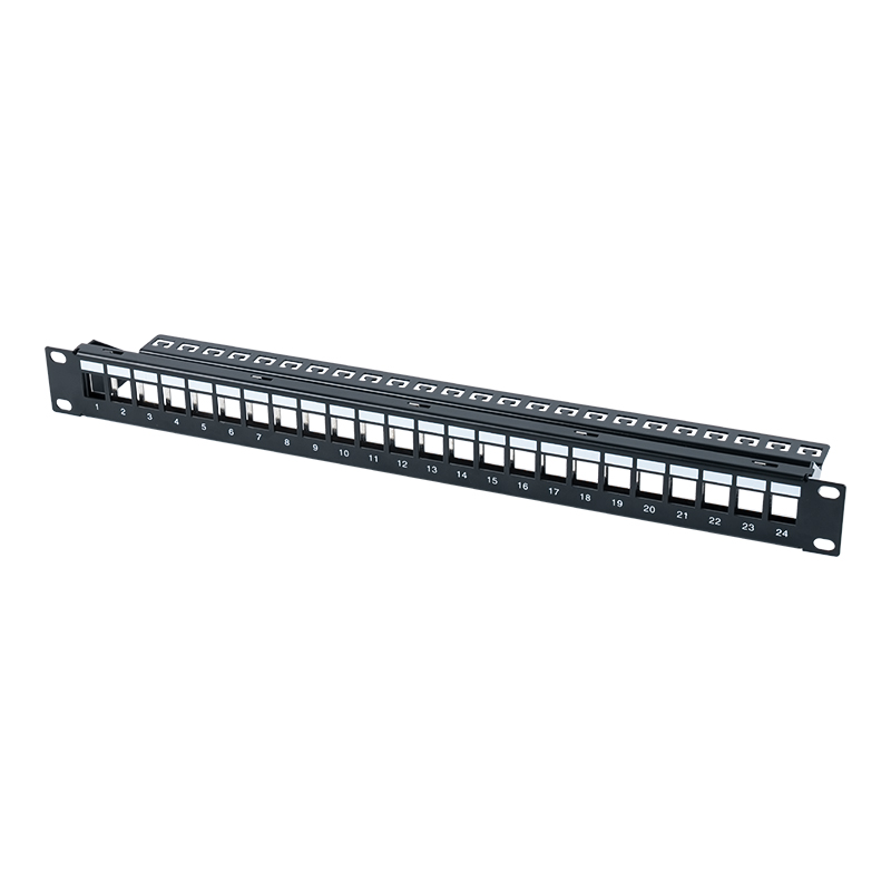 إطار توزيع هواء محمي 1U 24 منفذ مقاس 19 بوصة SP-3311S-24P