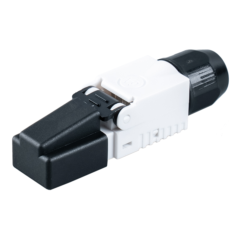 موصل RJ45 بدون أدوات Cat7 (مع أغطية بلاستيكية على الرأس) RJ-G50U-1-C7 موصل RJ45 بدون أدوات Cat7 (مع أغطية بلاستيكية على الرأس) RJ-G50U-1-C7