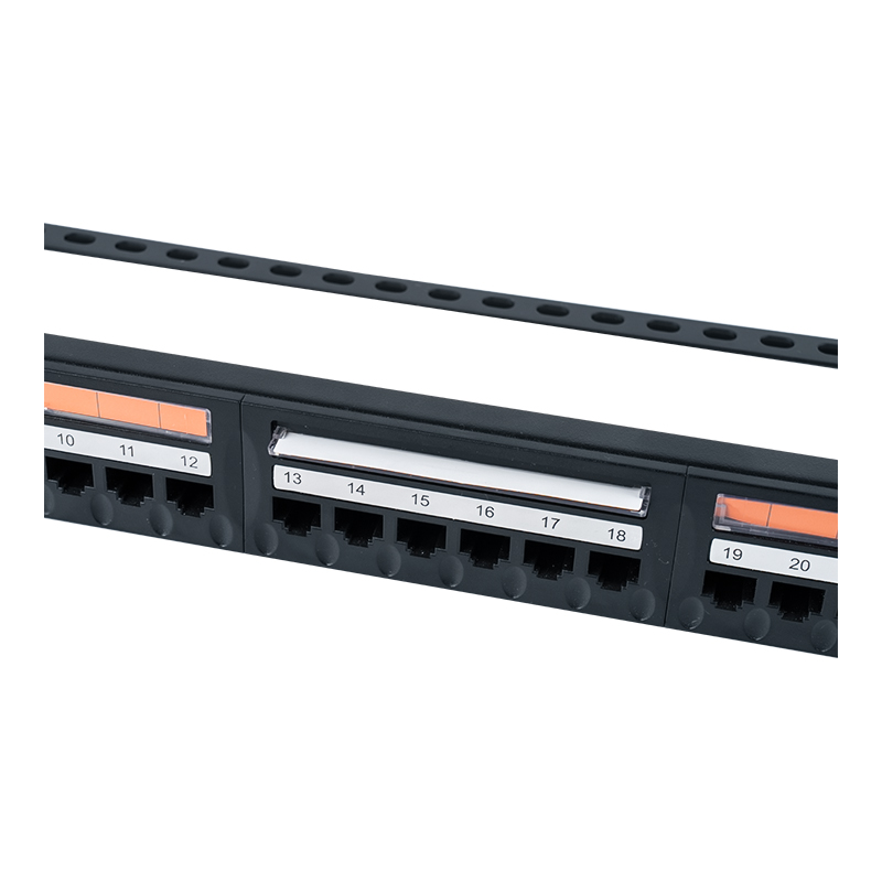 لوحة توصيل Cat5e مقاس 19 بوصة 1U غير محمية ذات 24 منفذًا (نافذة بلاستيكية قابلة للطي) SP-3410D24-C5E لوحة توصيل Cat5e مقاس 19 بوصة 1U غير محمية ذات 24 منفذًا (نافذة بلاستيكية قابلة للطي) SP-3410D24-C5E