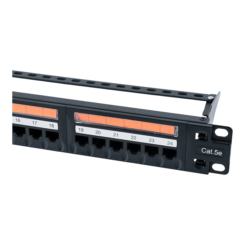لوحة توصيل Cat5e مقاس 19 بوصة 1U غير محمية ذات 24 منفذًا (نافذة بلاستيكية قابلة للطي) SP-3410D24-C5E لوحة توصيل Cat5e مقاس 19 بوصة 1U غير محمية ذات 24 منفذًا (نافذة بلاستيكية قابلة للطي) SP-3410D24-C5E